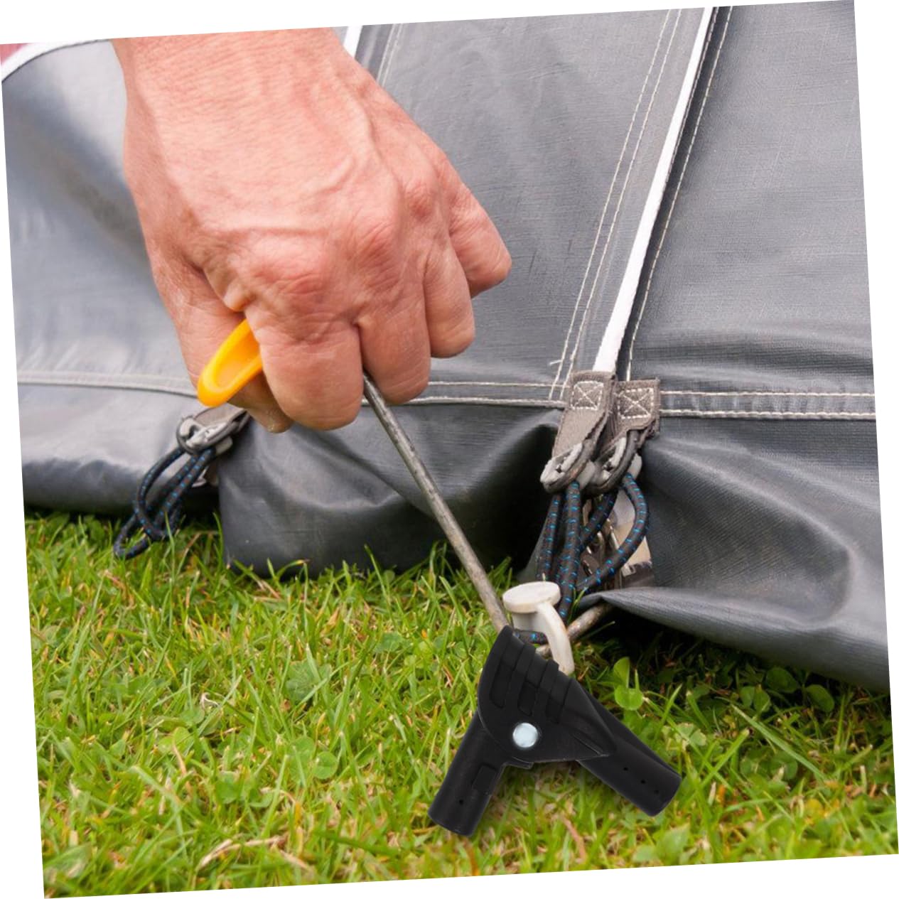 Yardwe Joints de Tente connecteur de Support de Tente connecteurs de Construction de Tente Joint de Bricolage pour Tige de Support Fournitures de Tente de Camping Nylon Black