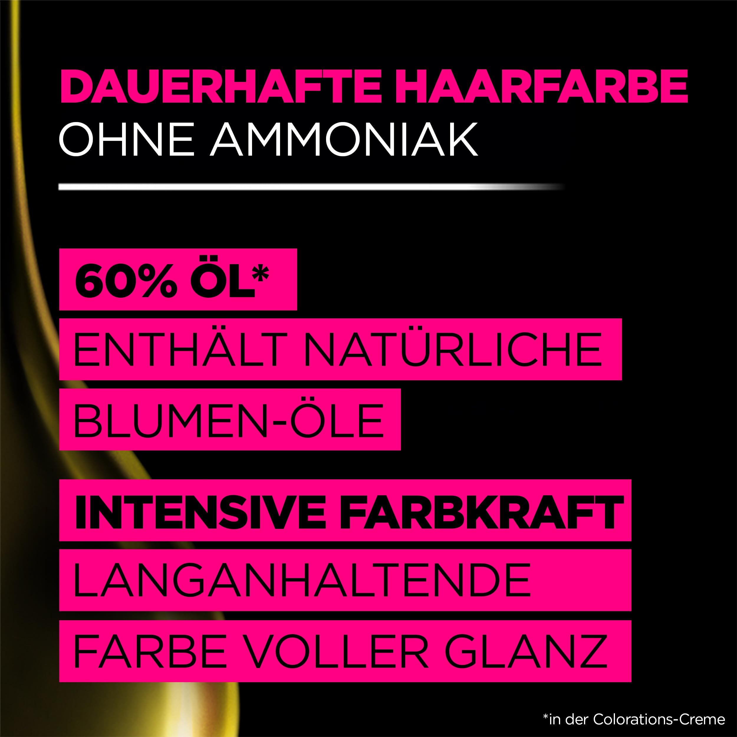 Garnier Olia Dauerhafte Haarfarbe 1.0 Schwarz, ohne Ammoniak, permanente Coloration, bis zu 100% Grauabdeckung, langanhaltende Farbe bis zu 8 Wochen, intensiver Glanz, 3 x 1 Stück