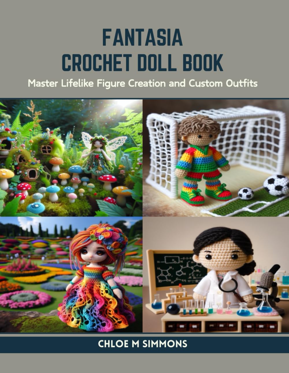 Chloe M SimmonsFantasia Crochet Doll Book: Master Lifelike Figure Creation and Custom Outfits