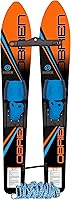 O'Brien All-Star Kids Trainer Combo Water Skis 46" with Stabilizer Bar & Rope - Beginner Waterskis for Children Up to 85 lbs