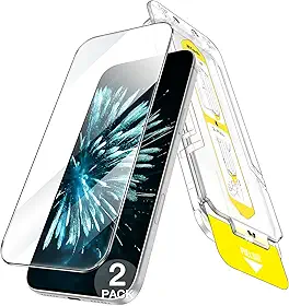 JETech Película de Vidro Temperado para iPhone 17 Pro Max 6,9 Polegadas, Kit de Instalação Super Rápida de 10 Segundos, Protetor de Tela Anti-Impressão Digital, Amigável ao Case, Pacote com 2