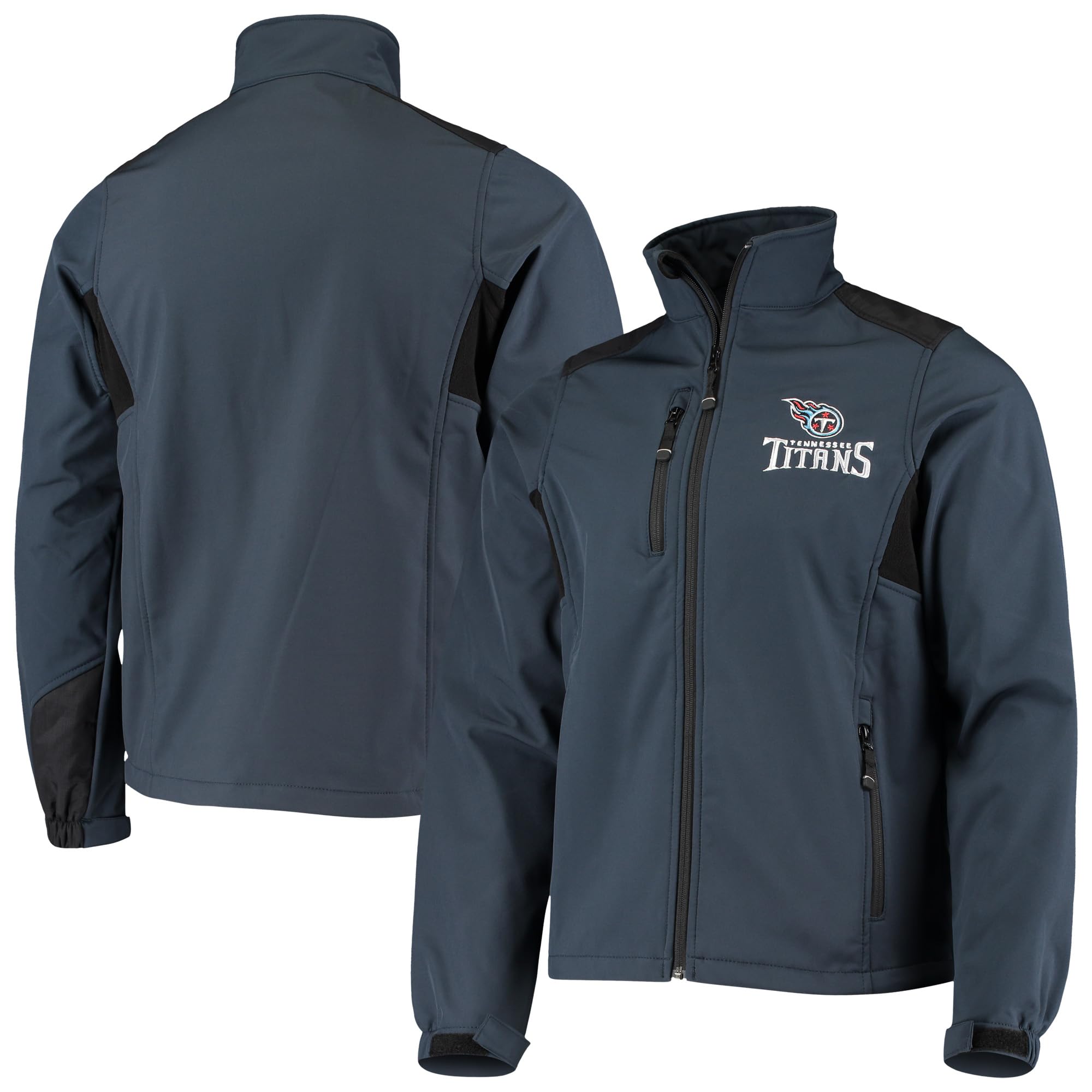 dunbrooke Men's Navy Chicago Bears Softshell Fleece Full-Zip Jacket