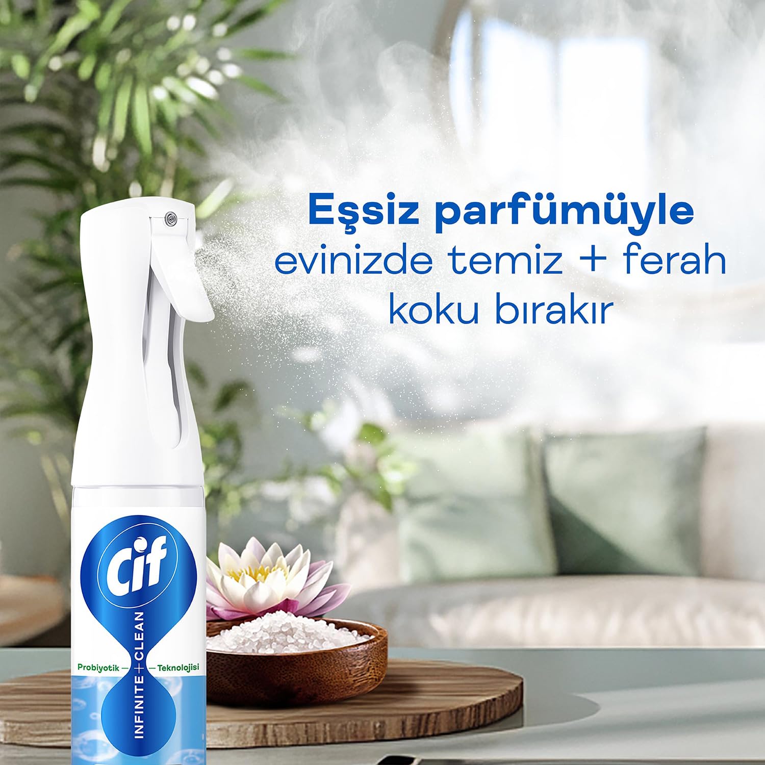 Cif Infinite Clean Doğal Probiyotikli Sprey Tüm Yüzeyler İçin