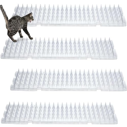 Nuanchu 12 Pieces Cat Deterrent Mat Cat Repellent Mat with