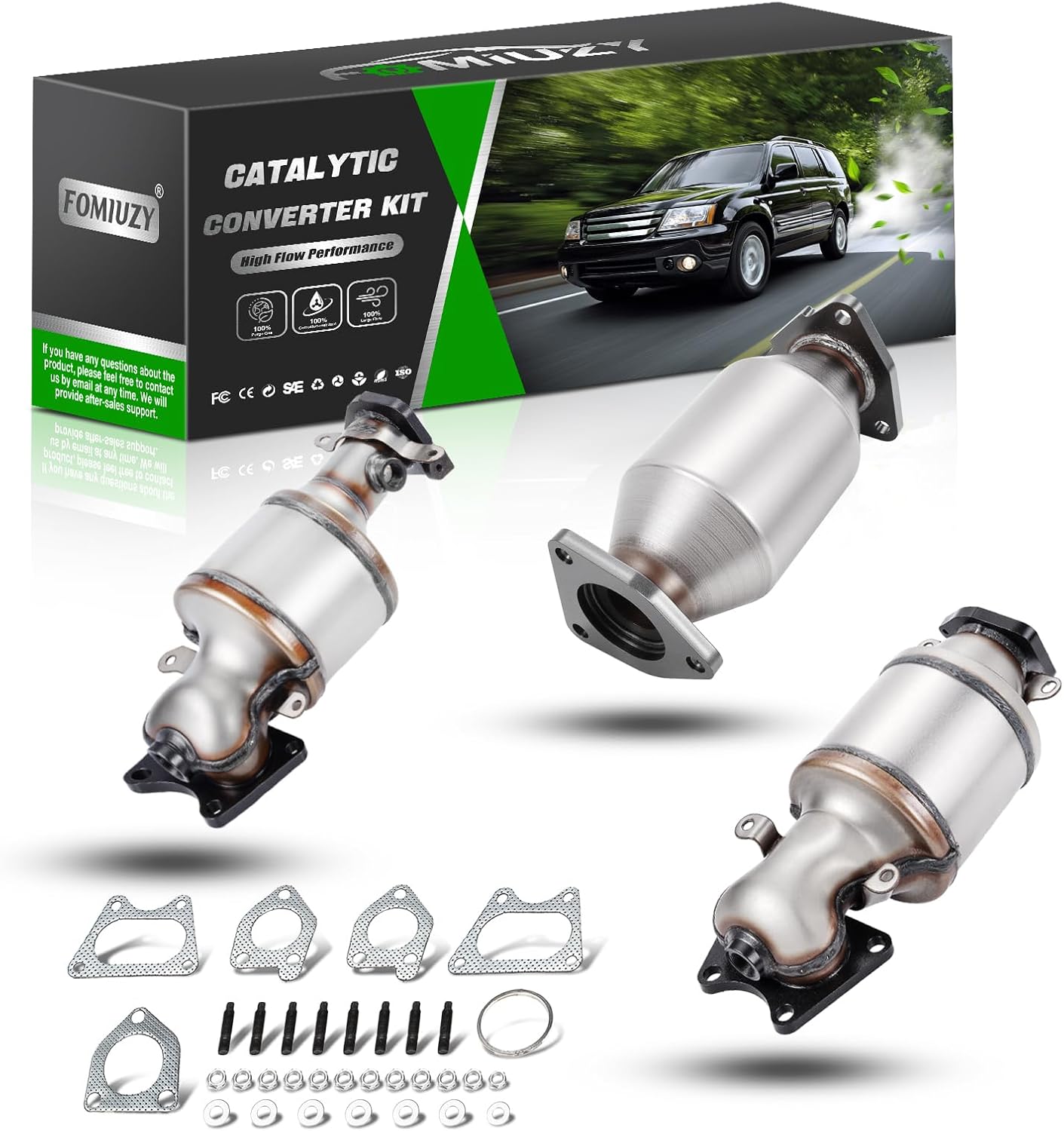 Catalytic Converter Kit Fit Honda Accord 2003-2007 Odyssey 2005-2007 Pilot 2005-2008 Ridgeline 2006-2008 Acura MDX 2003-2009 Acura TL 2004-2008 Saturn Vue 2004-2007 3.0L 3.2L 3.5L 3.7L