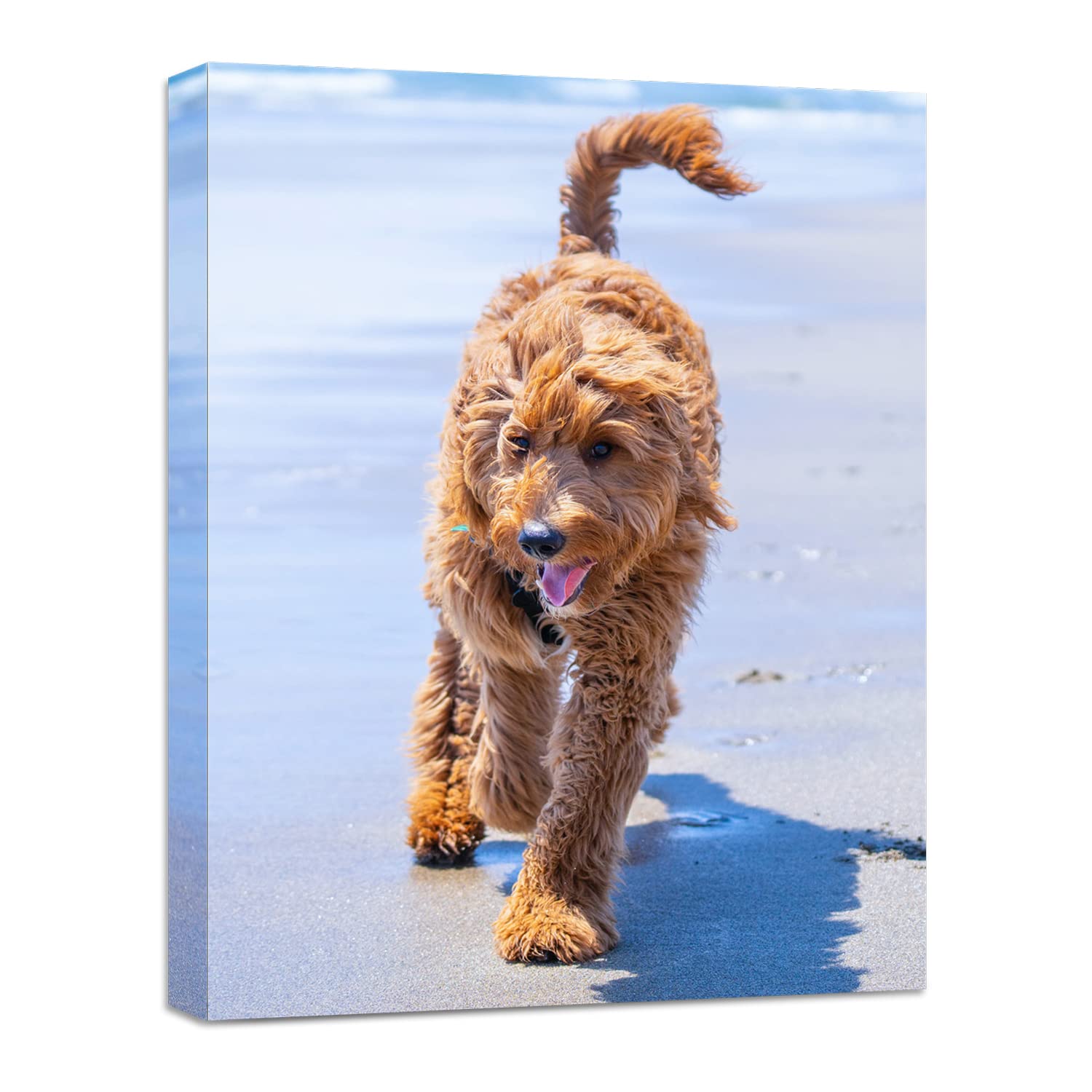 Anjiefo Custom Canvas Prints with Your Photo, Personalized Canvas Wall Art, Print Your Pictures Photos on Canvas, Gifts for Family, Wedding, Friends,Home Decoration (6" W x 8W)