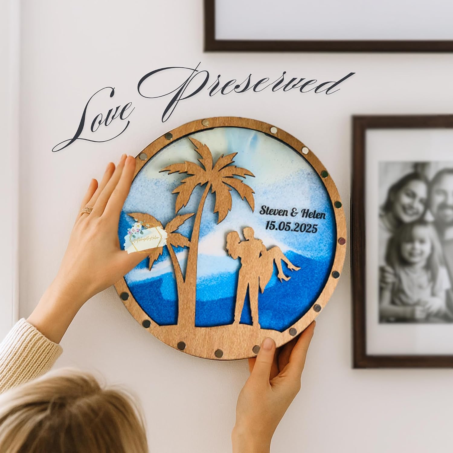 Personalized Unity Sand Ceremony Set with Custom Frame, Meaningful Unity Ritual Must Have for Wedding Decor, Blended Family Celebration Keepsake Alternative to Unity Candle