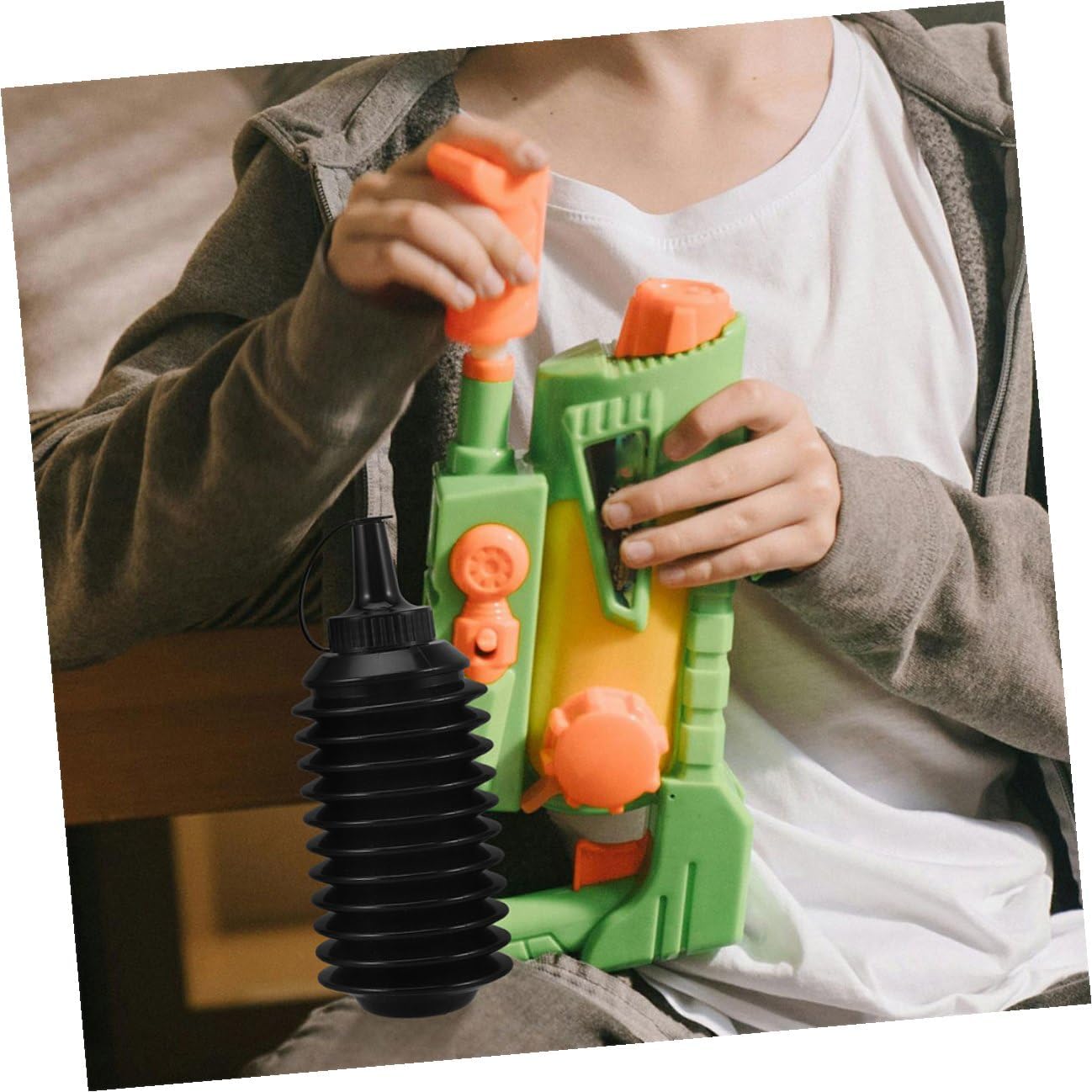 UPKOCH Foldable Toy Bead Holder Compression Bottle 7.87X3.14X3.14In Portable Game Bead Storage Container 3 Pack for Kids Outdoor Foam Play