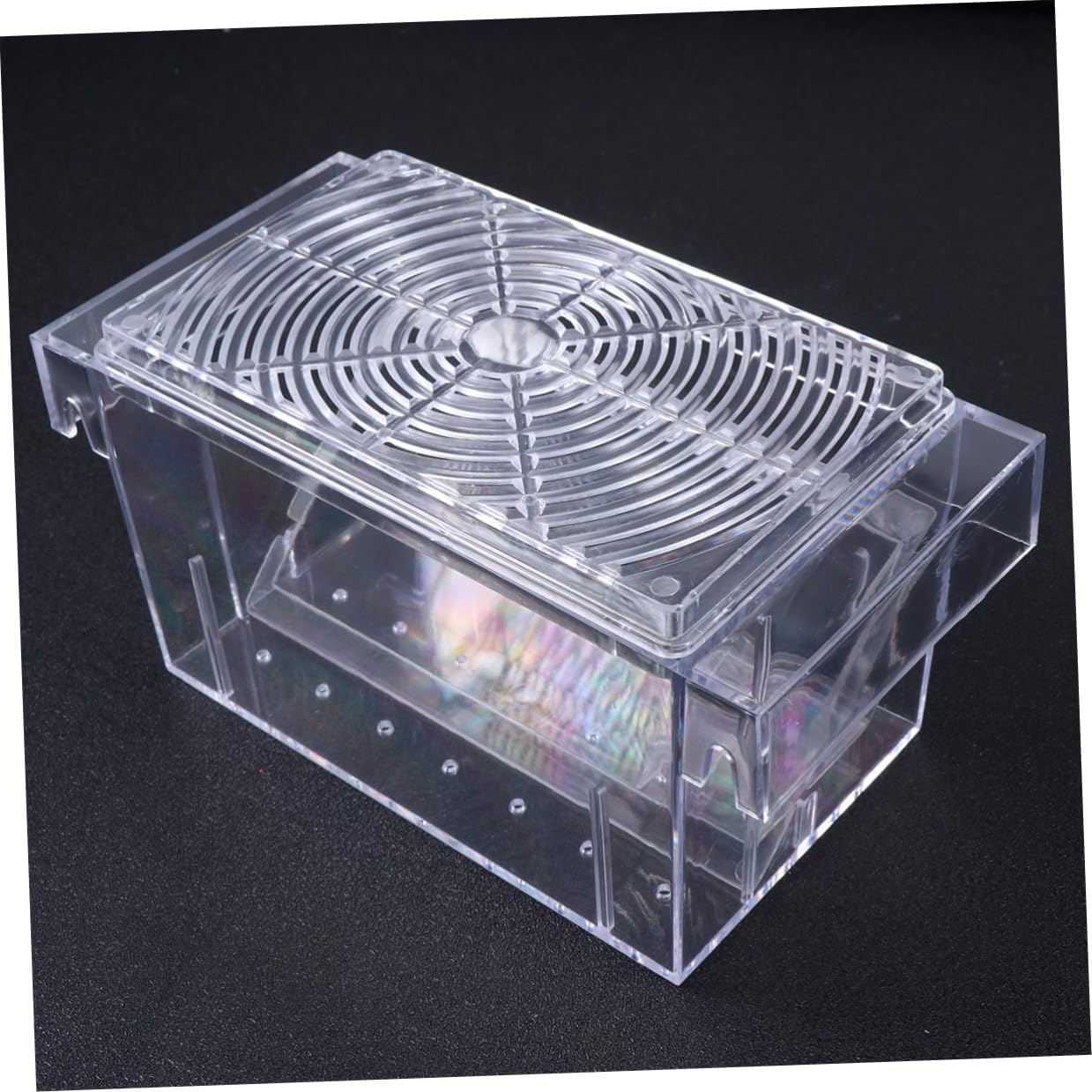 Fish Tank Breeding Box Acrylic Isolation Hatchery Tank with Removable Divider for Aquarium Fish Breeding and Fry Hatching