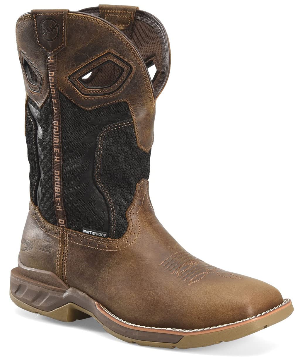 Double-H BootsMen's DH5366 Zenon Comp Toe Brown 9 EE