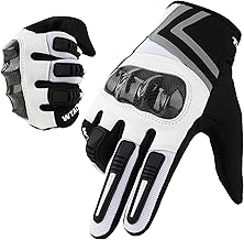 WTACTFUL Men's Lightweight Motorcycle Gloves Summer Men's with Protectors and Touchscreen Breathable for Motorcycle, Moped, Motorcycle, Mountain Bike
