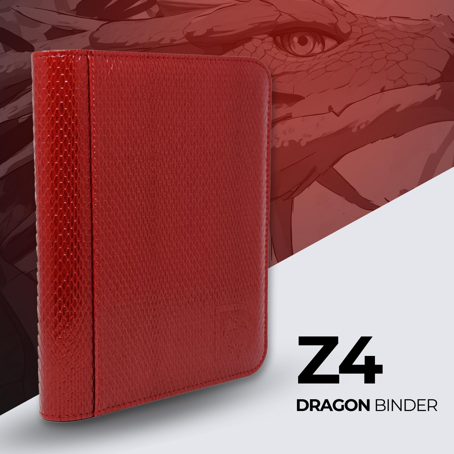 Dragonscale 240 Pockets Trading Card Binder, 30 Double Sided Pages, 4 Pockets Per Page, Premium Sleeves Protect and Display Sports Cards, Game Cards