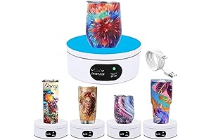 Riomh Lazy Susan Turntable: Battery Operated for Seamless Cup Display