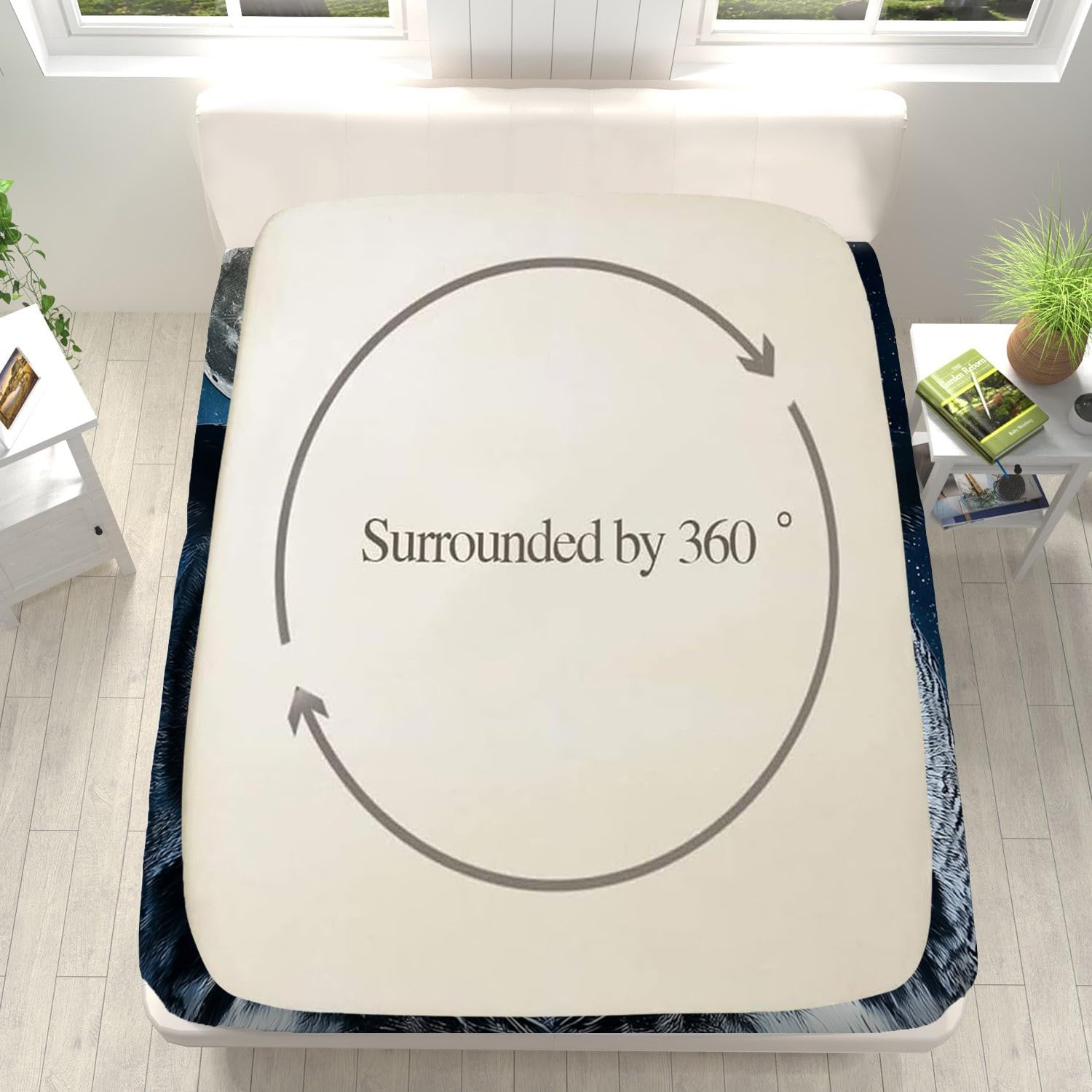 Prześcieradło z gumką 160 x 200 cm, z nadrukiem ptaka, żółte okulary, wzór gwiaździstego nieba, prześcieradło z gumką z mikrofibry, niebieskie prześcieradło na łóżko do 25-30 cm, w zestawie z 2