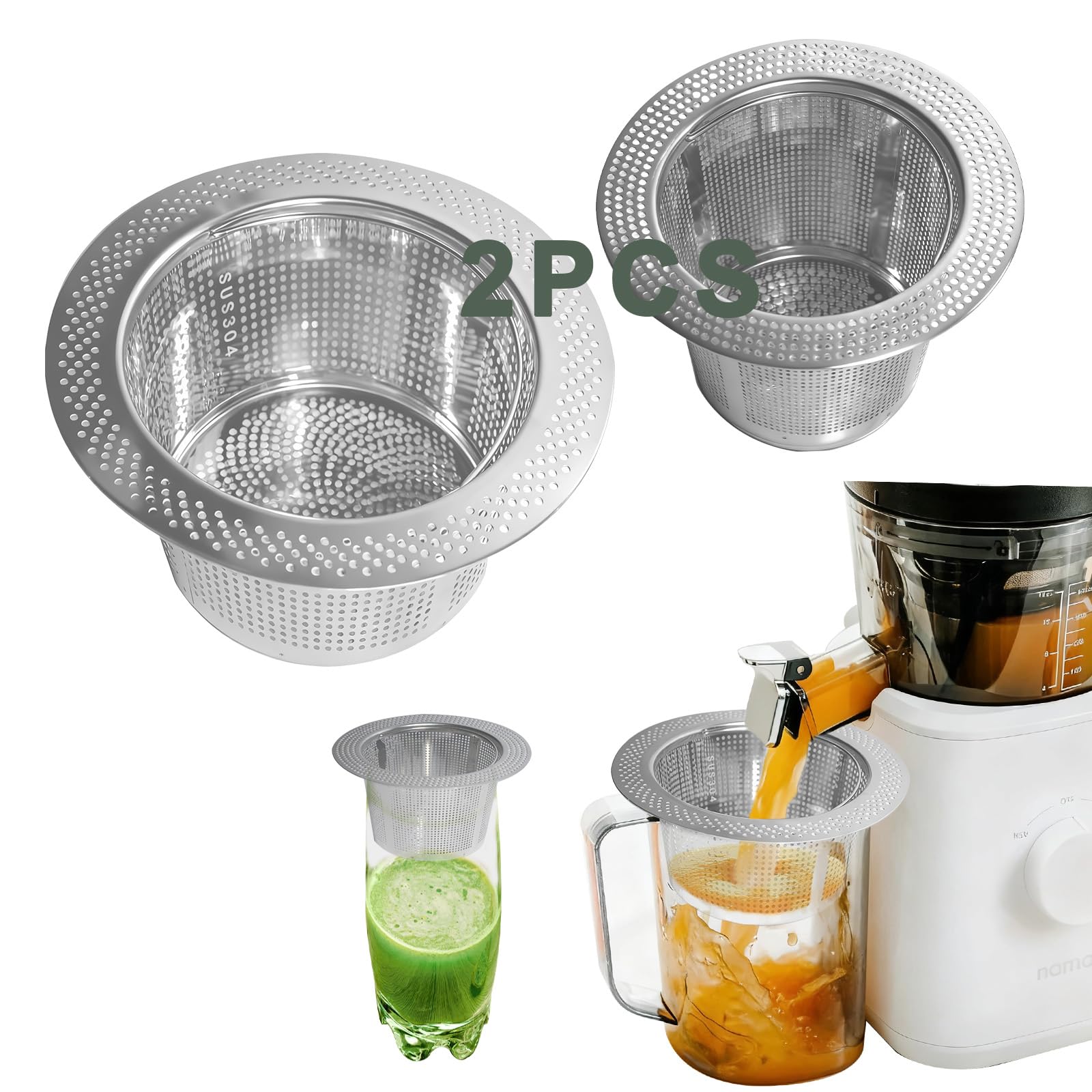Amazon.com: 2Pack Pulp Strainer for Nama J2, Cold Press Juicer