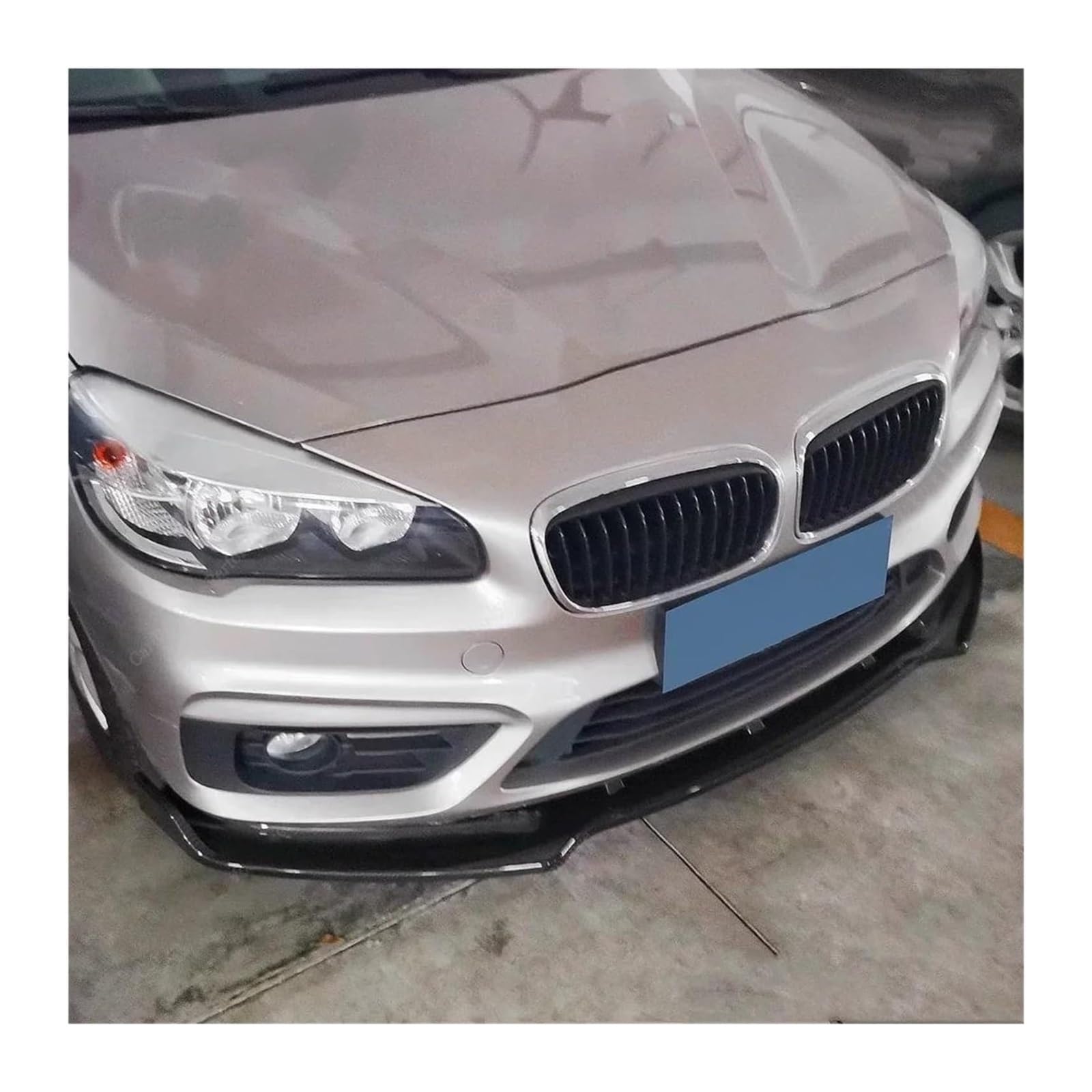 Paraurti Anteriore Auto Labbro Per BMW F45 F46 Serie 2 225i 220i 220d 218i 2014-2018 Spoiler Auto Paraurti Anteriore Lip Splitter Diffusore Retrofit Bodykit Tuning(Gloss Black)