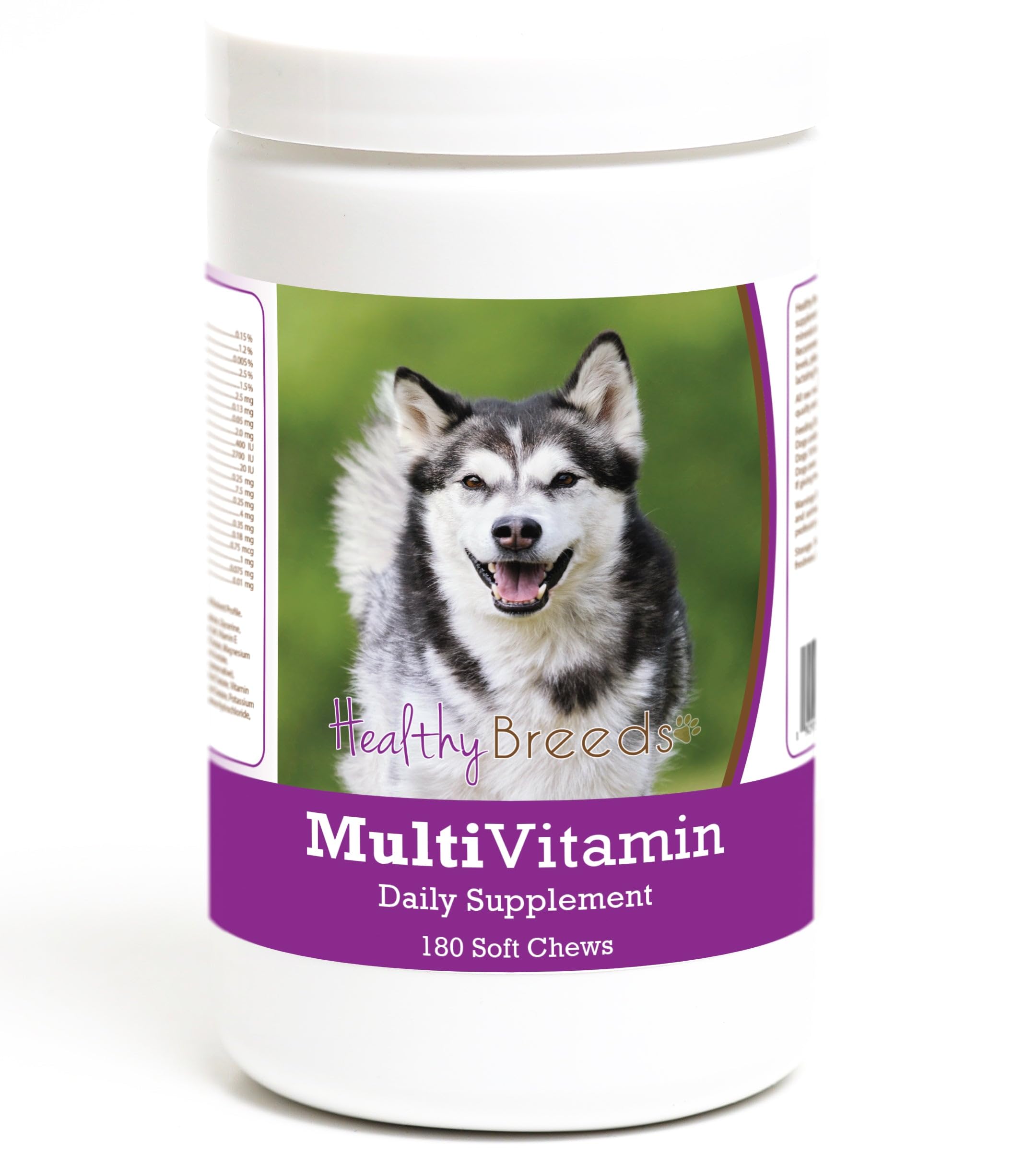 Healthy Breeds Alaskan Malamute Multivitamin Soft Chew for Dogs 180 Count