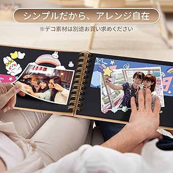 Amazon.co.jp: Annhua スクラップブック 手作り アルバム 貼る