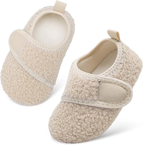 Scurtain Pantuflas Cálidas de Invierno para Casa de Niños Pequeños Pantuflas de Interior para Casa de Bebés Niños Niñas Zapatos Cómodos Ligeros
