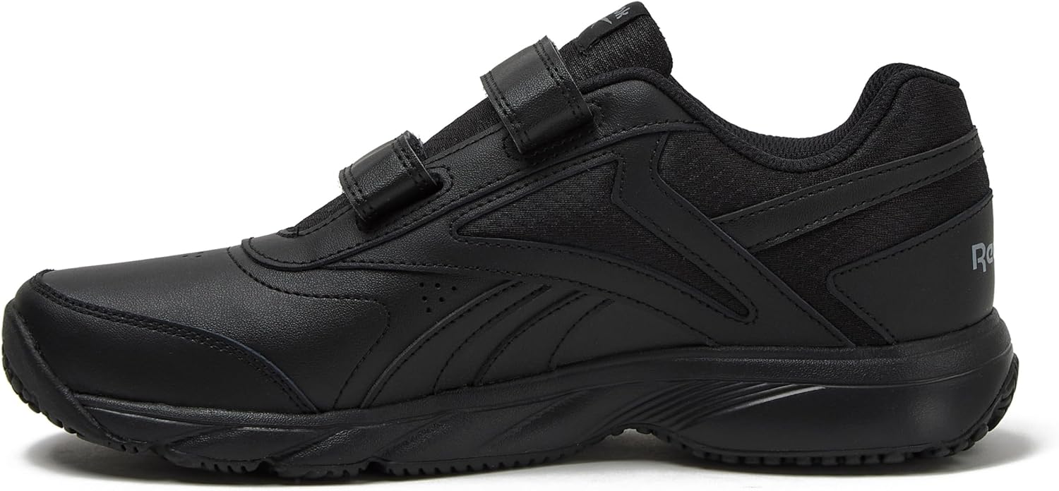Reebok Work N Cushion 4.0 KC Black Non Slip Work Men Shoes, Hook and Loop Mens Walking Shoes