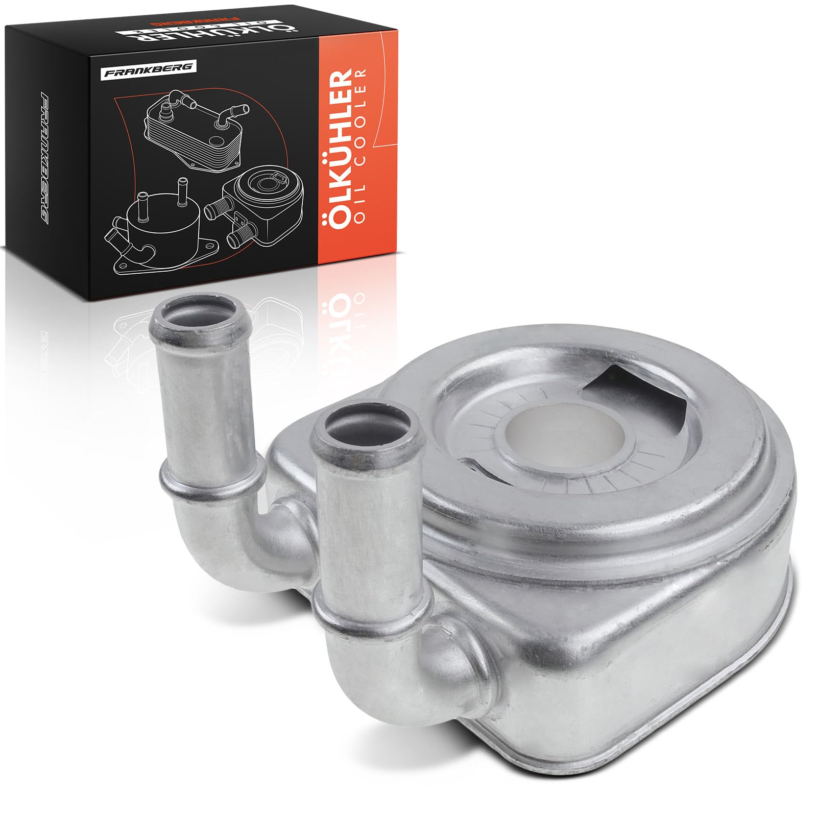 Frankberg Enfriador de aceite aceite de motor | Compatible con: 307 3A/C, 406 Descanso 8E/F, Berlingo/Berlingo Primer monovolumen GFK GJK MF, 307 SO 3H, 406 8B