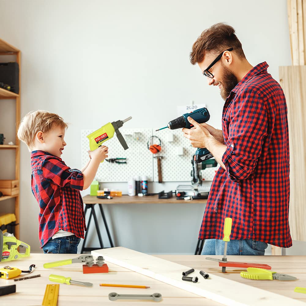 KID-OBY - Perceuse Visseuse Electrique Double Sens - Jouet Bricolage Enfant Réal KID-OBY - Perceuse Visseuse Electrique Double Sens - Jouet Bricolage Enfant Réal