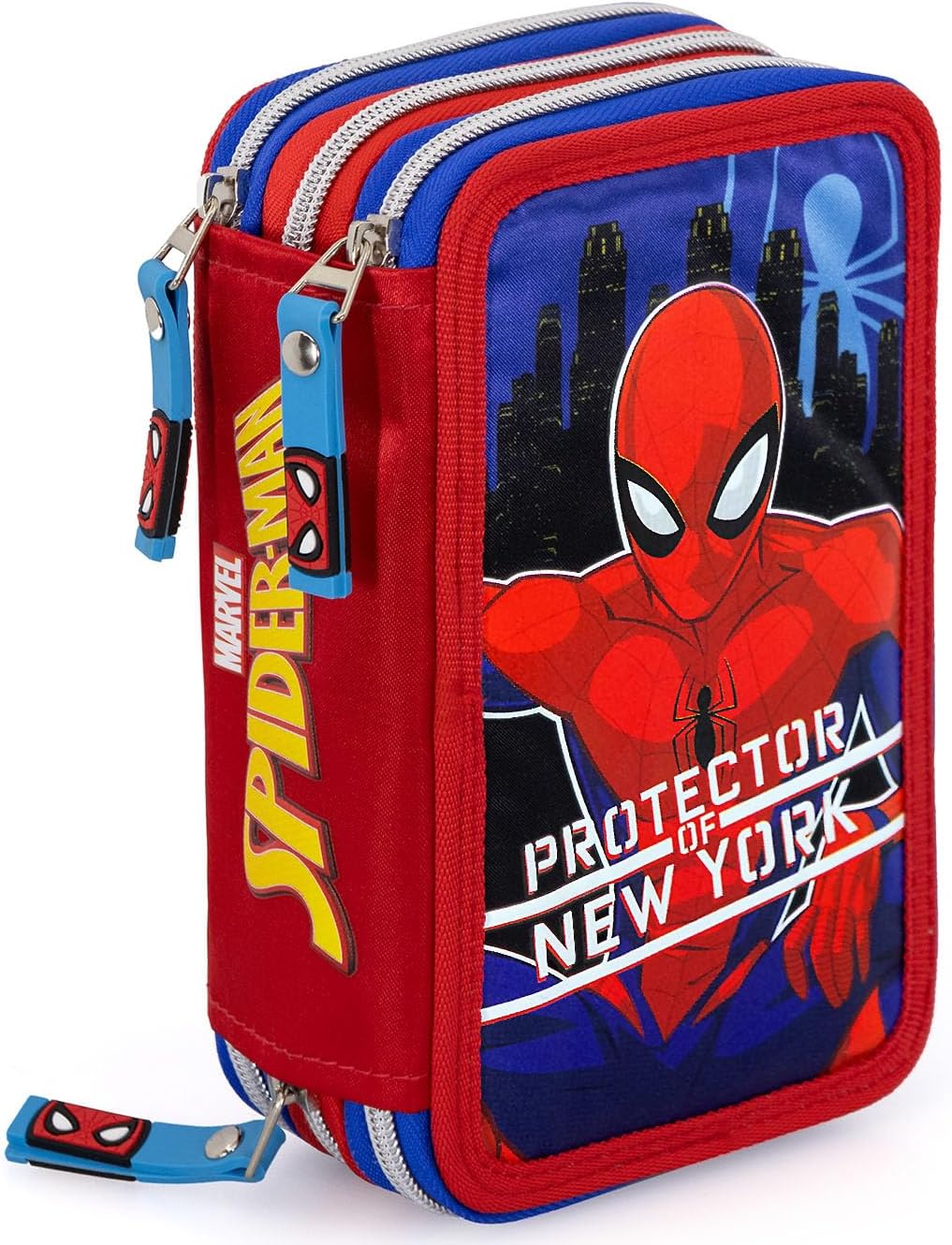 Clondo Pencil Case, Triple Filled, 44 School Accessories, 3 Zips, 20 Cm, Super M 24, Pen Holder - View #3
