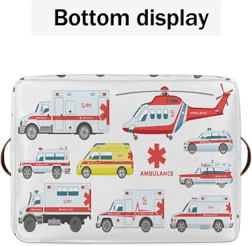 Miniatura 6 de Cesta de almacenamiento plegable de mármol verde organizador plegable grande cajas de almacenamiento de juguetes con asas para baño niños guardería