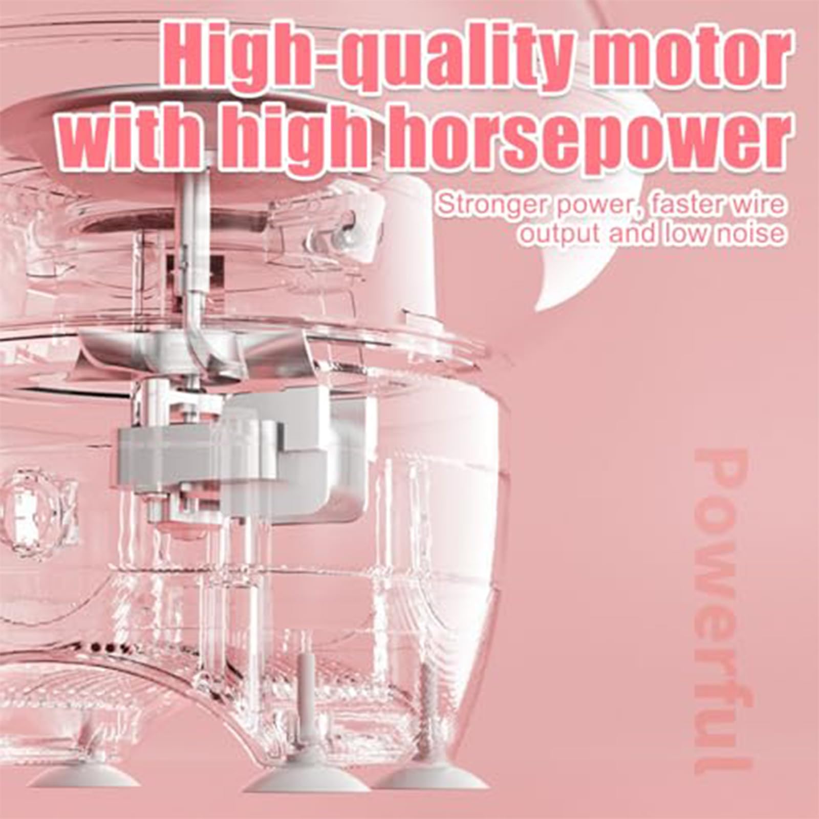 Máquina De Algodón De Azúcar, Máquina Eléctrica De Algodón De Azúcar De 400 W con Azúcar Sale En 3s, 267 MM De Diámetro Grande, Mini Fabricantes De Hilo Dental para El Hogar, Fiesta, Regalo Pink