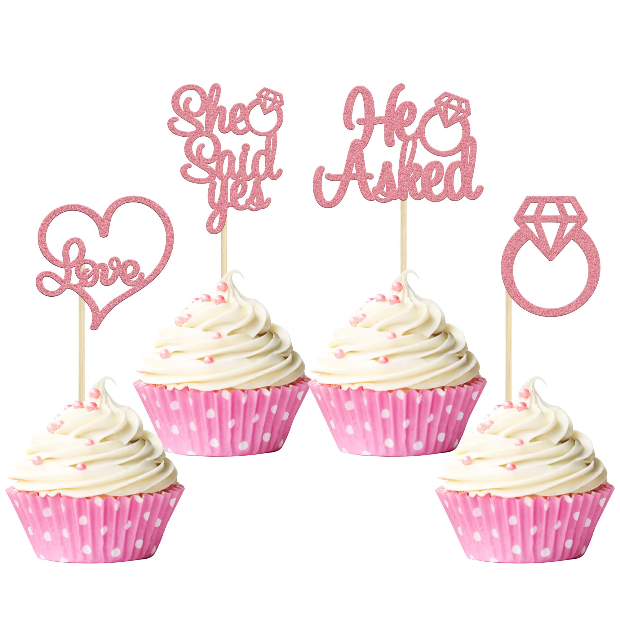 Gyufise 24 decorazioni per cupcake a forma di ape Oh Babee Flower