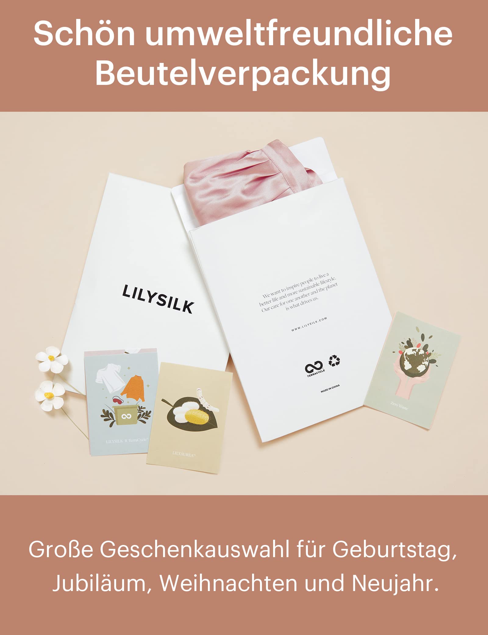 LilySilk 100% Maulbeerseide Schlafmütze für lockiges Haar Seide Bonnet Nacht Schlafmütze Kopfbedeckung Haarwickel für Frauen mit elastischem Band