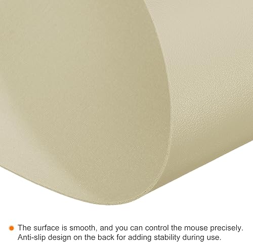 Miniatura 9 de PATIKIL Tapete protector de escritorio de 28 x 14 pulgadas, piel sintética, antideslizante, impermeable, tapete de escritura para oficina y hogar,