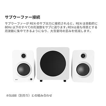 【定価89,800円】Kanto Audio Ren 6月発売 マットホワイト 定価89,】Kanto Audio Ren 6月発売 マットホワイト