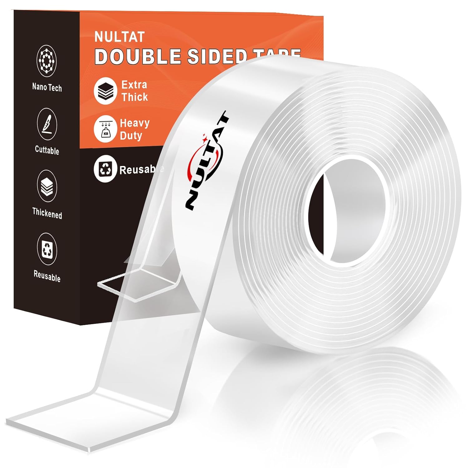 Strong Double Sided Tape Heavy Duty Double Sided Tape for Walls, 1.18″ x 120″ Clear & Tough Nano Tape Double Sided Mounting Tape, Removable Wall Tape for Hanging Picture, Poster, Carpet (10FT) Strong Double Sided Tape Heavy Duty Double Sided Tape for Walls, 1.18″ x 120″ Clear & Tough Nano Tape Double Sided Mounting Tape, Removable Wall Tape for Hanging Picture, Poster, Carpet (10FT)