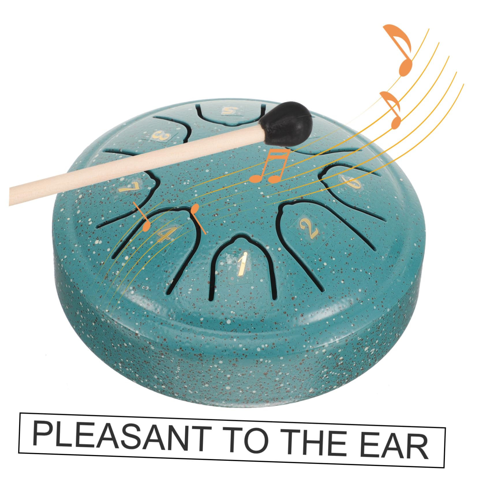 LIFKOME Tambores de Lengua de Acero para Adultos, Instrumento de Percusión con Superficie Lisa y Acero de Titanio, Adecuado para Meditación y Relajación Musical