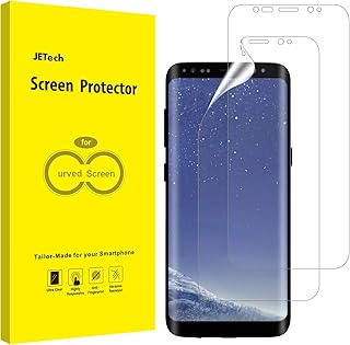 JETech Protector de Pantalla Compatible Galaxy S8 (NO para S8+), Alta Definici?n TPU, Compatible con Funda, 2 Unidades