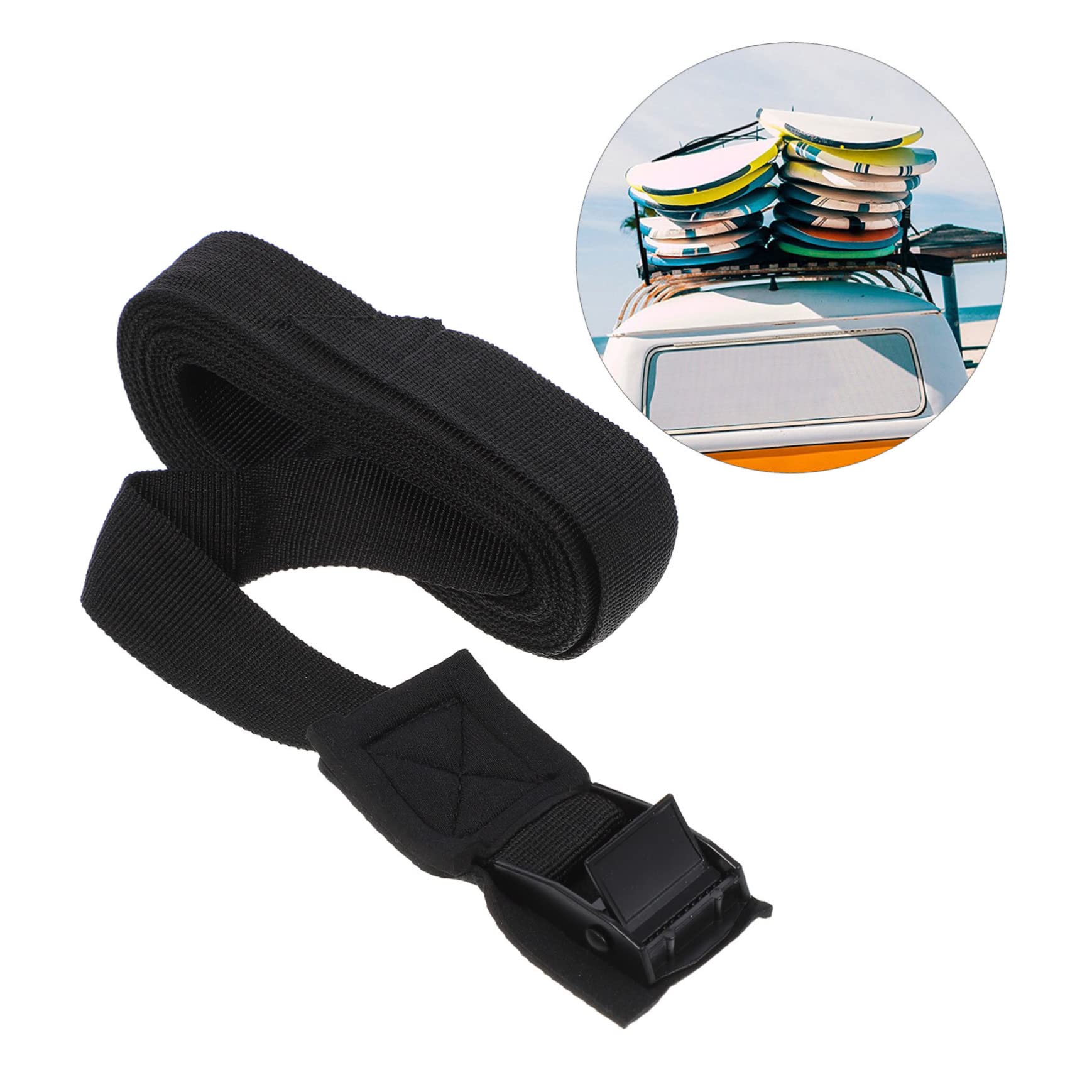 OSALADI Roof Straps Cam Buckle 200 Lb. Load Capacity Car Luggage Cargo Tie Down Straps Pontoon