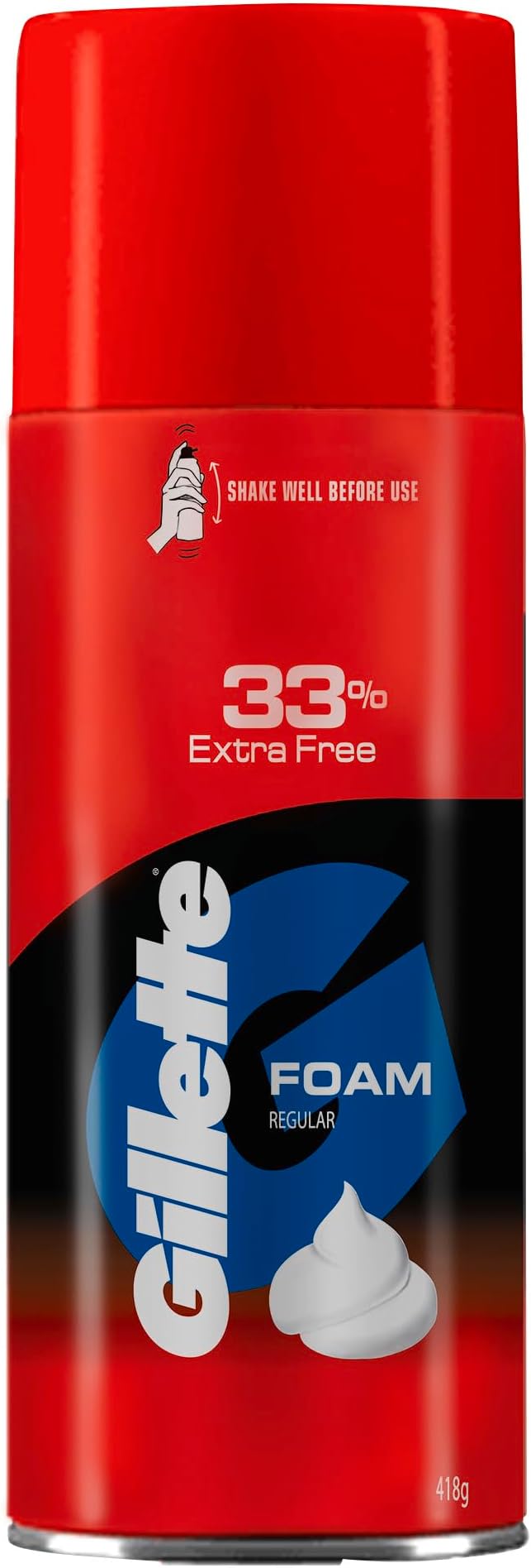 - Classic Regular Pre Shave Foam, 418g with 33% Extra Free