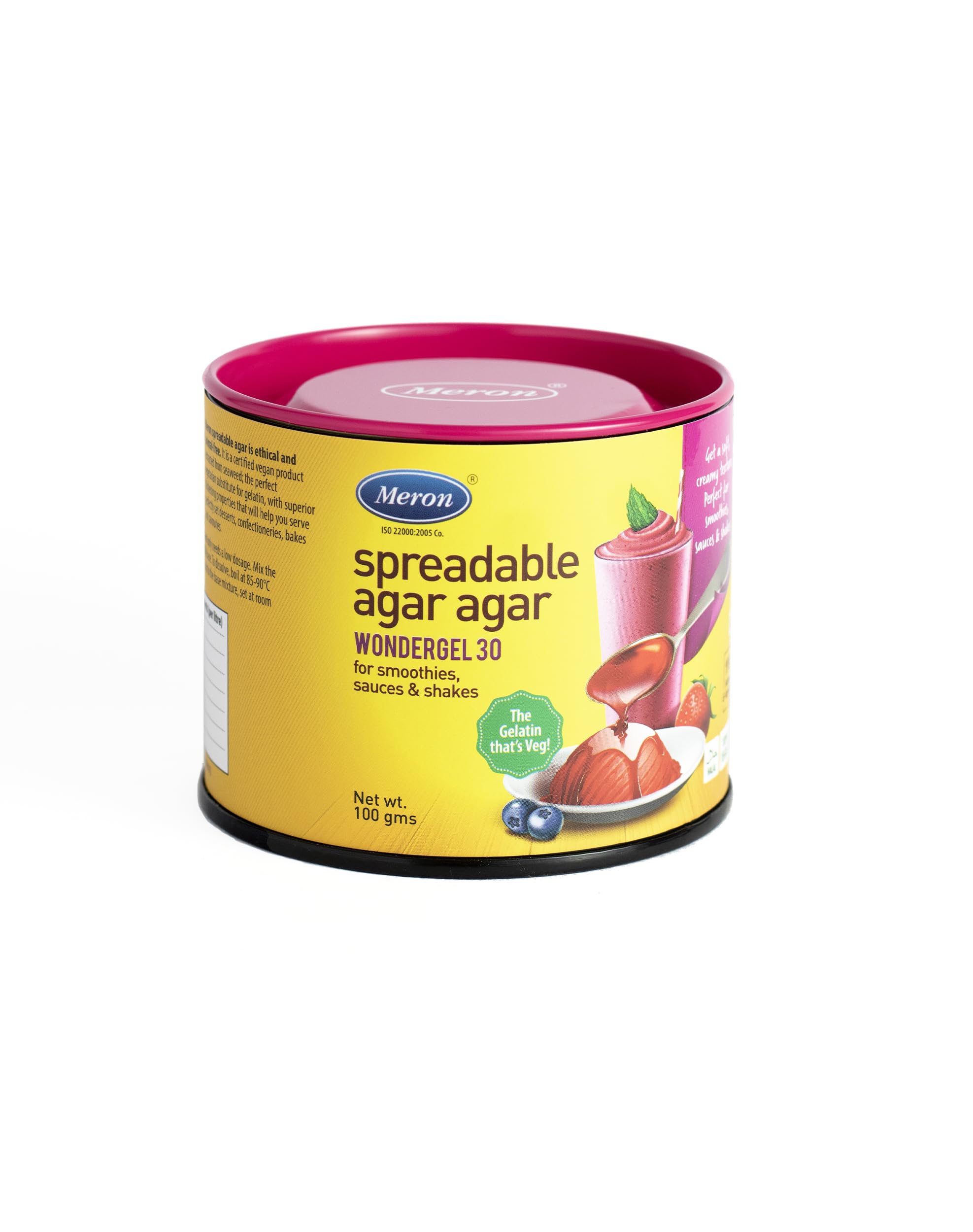 Meron Wondergel 30 |Spreadable Agar Agar | Vegan Friendly | Soft Creamy Texture | Rich in Minerals | Sets at Room Temperature | 100 Grams (B07KMY2YCS) Amazon Price History, Amazon Price Tracker