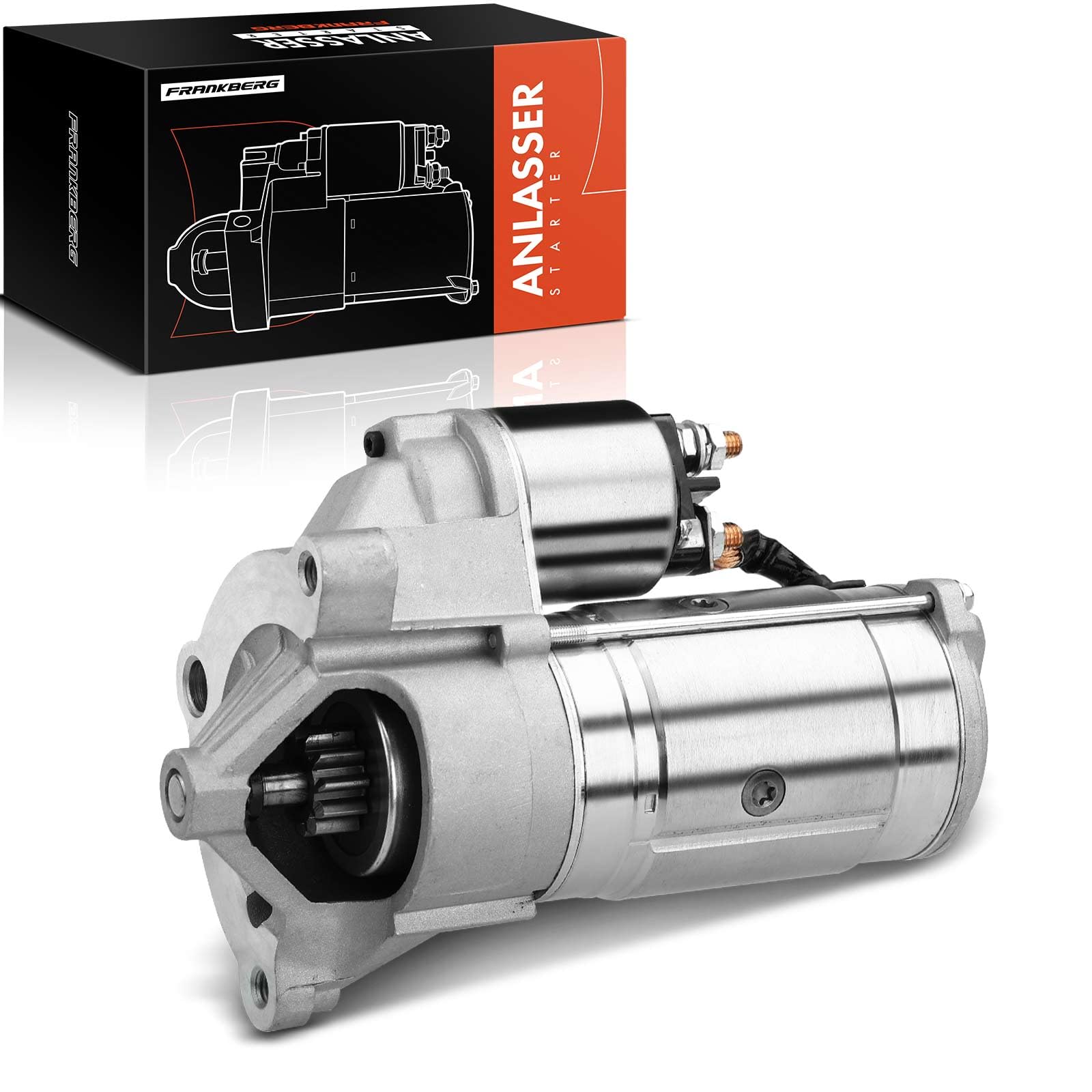 Frankberg Anlasser Starter Anlasser Auto 2 KW/12 V/11 Zähnezahl Kompatibel mit 5008 II M4 MC MJ MR 308 SW II L4 LC LJ LR LX 3008 SUV M4 MC MJ MR Replace# 9646972280