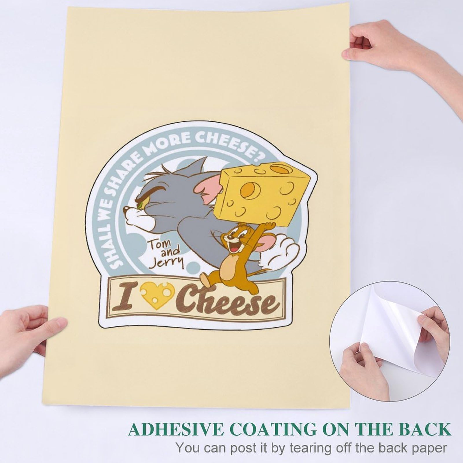 Amazon.co.jp: トムとジェリー ポスター 絵画 インテリア 壁紙用 壁紙