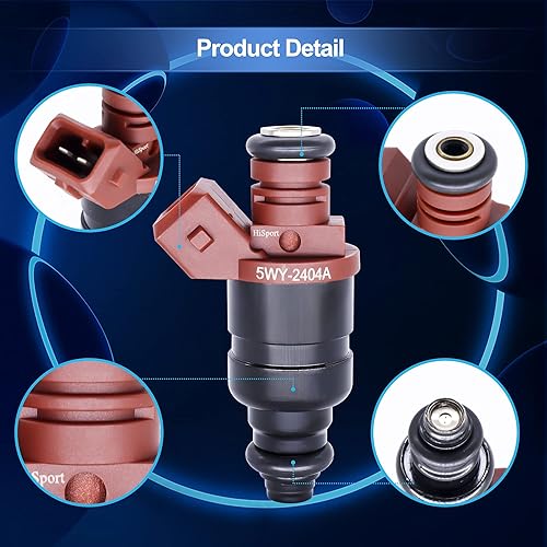 Miniatura 3 de HiSport Inyector de combustible 3 PCS 5WY2404A compatible con John Deere 825i Gator 3 cilindro motor MIA11720