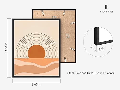 Miniatura 2 de HAUS AND HUES Juego de 3 impresiones artísticas de pared de mediados de siglo y terracota  Arte de pared de luna  Decoración de pared de arte