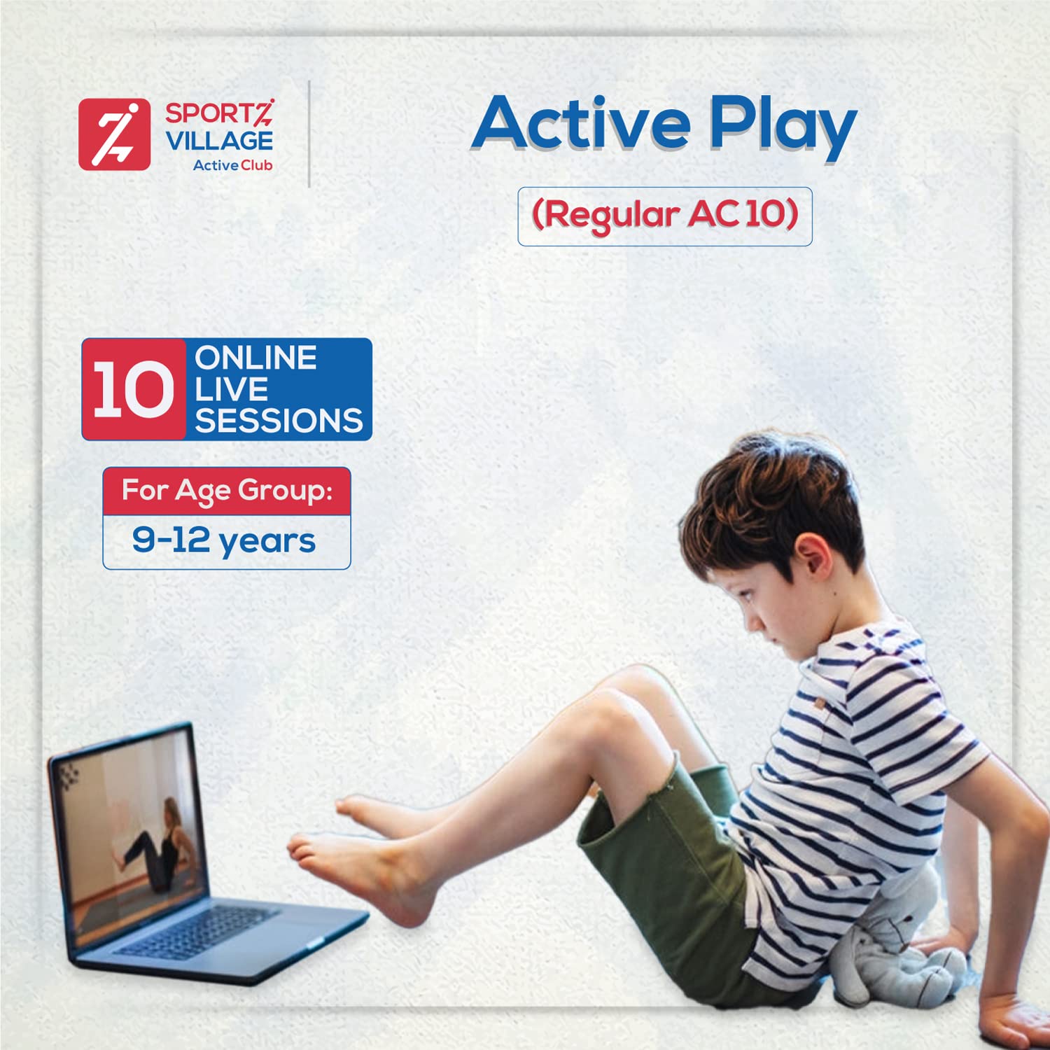 Active Play Regular AC10: Live Online Fitness & Sports Foundation Sessions for Children of 9 to 12 Years - 10 Sessions Pack by Active Club - A Sportz Village Initiative (Email Delivery in 2 Hours)-image-43