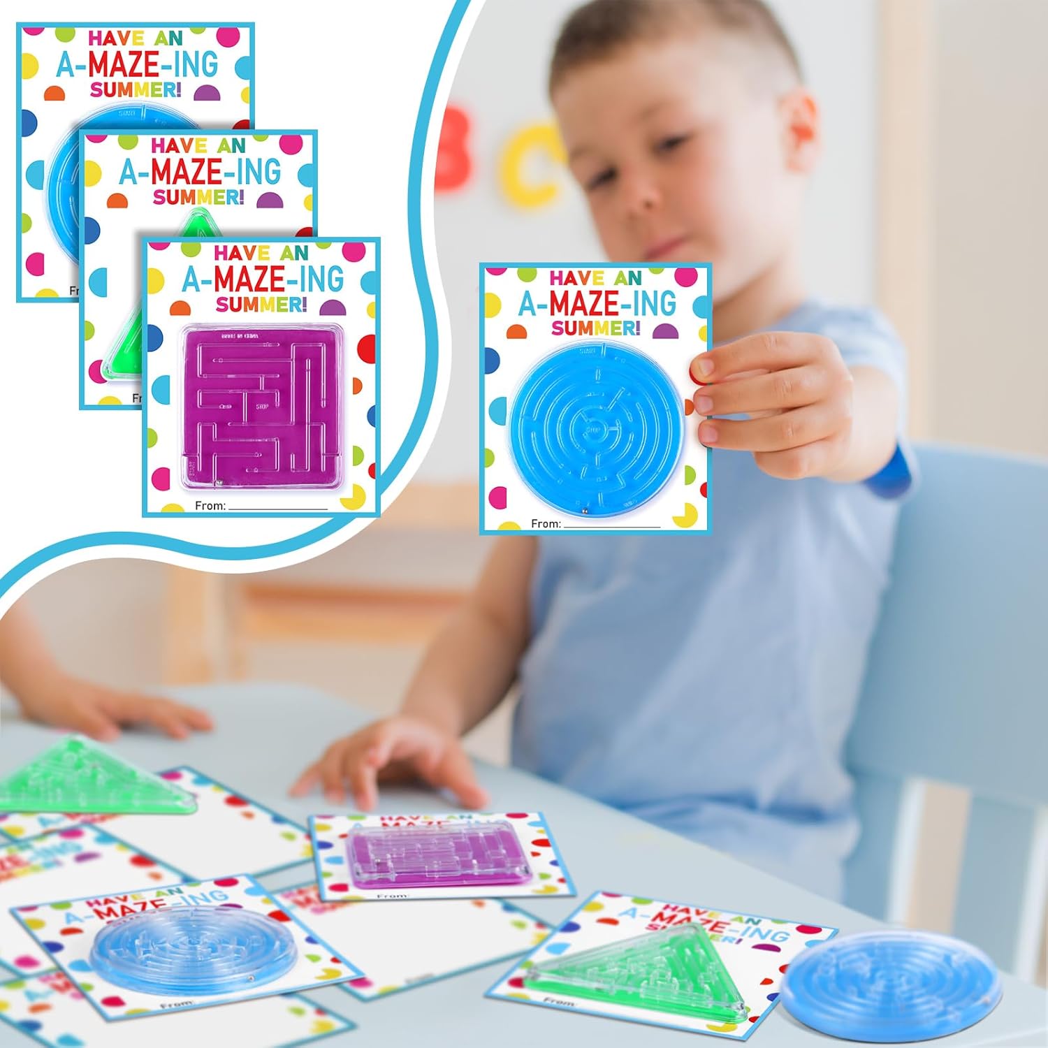 JellyArch (ジェリーアーチ) 72枚 年末ギフト 素晴らしいサマーカード付き 3つの形の迷路セット 学生 男の子 女の子 聖パトリックの日  パーティーゲーム用品 30個 16オンス ホワイトグリーン 使い捨てプラスチックカップ22個とボール8個 ラッキー Amazon.co.jp:  Elcoho ...