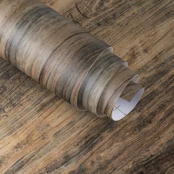 Distressed Wood Wallpaper Peel Stick 24inch Wide Wood Grain Contact Paper