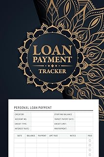 Personal Loan Payment Tracker: Debt Payoff Planner to Manage and Track Your for Financial Success