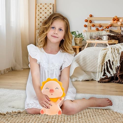 Miniatura 5 de Peluche de cerdo de 9.8 pulgadas, lindo cerdo de peluche, juguetes de peluche