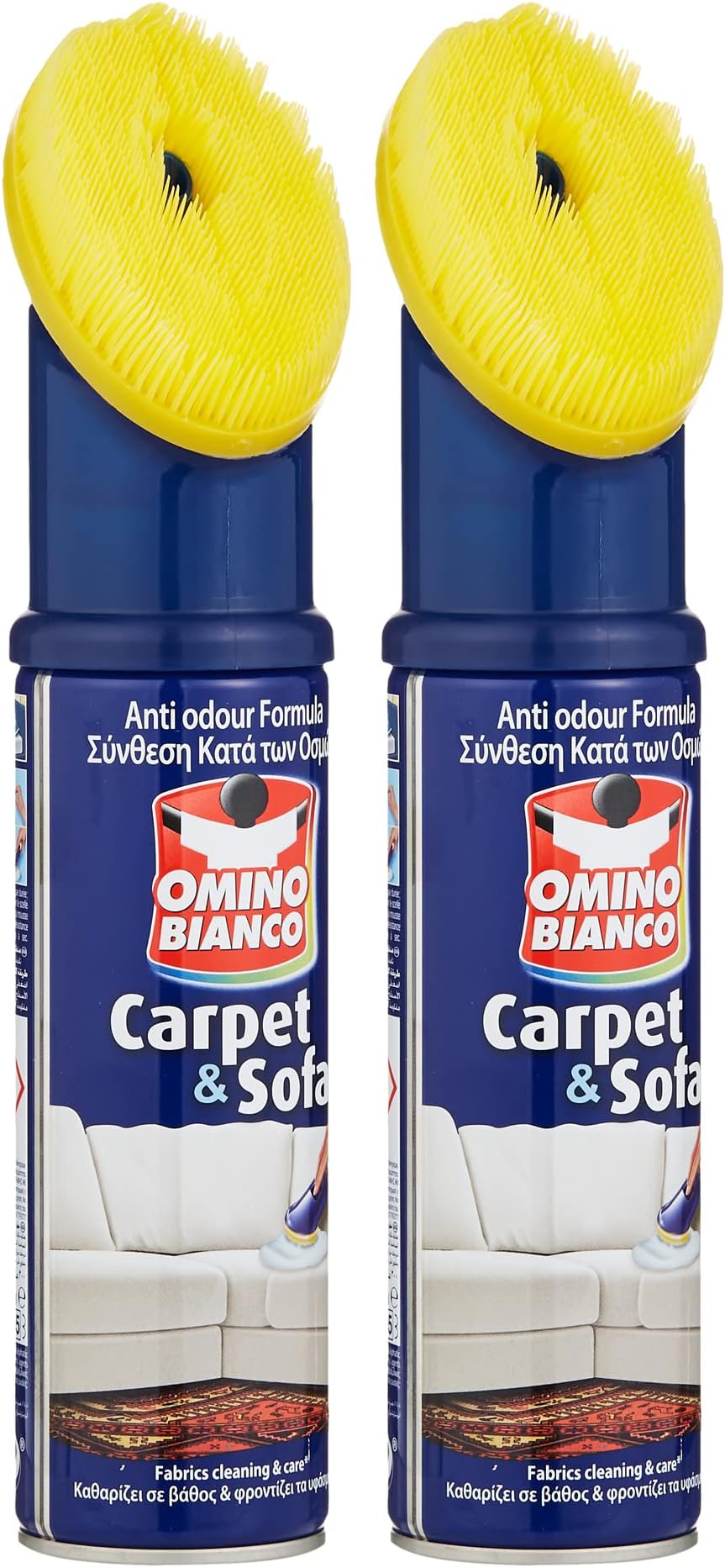 OMINO BIANCO Carpet & Sofa Cleaner, 2 X 300 ml