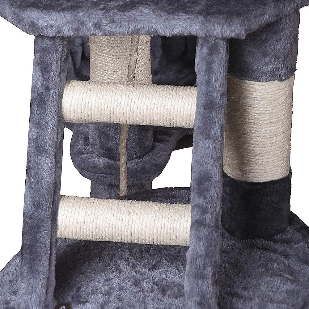 Melko Rascador mediano para gatos, 120 cm, color gris
